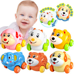 儿童宝宝滑行惯性玩具车小汽车 婴儿玩具1-2岁可爱卡通动物玩具车