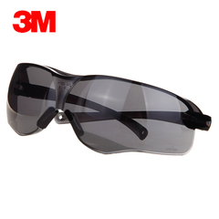包邮正品3M10435太阳镜防冲击护目镜防风沙尘防雾墨镜灰色眼镜