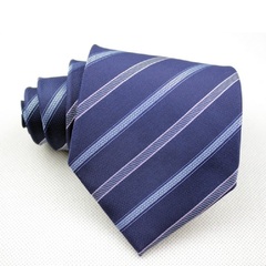 SONIC YOUTH男士商务领带 条纹蓝色 南韩丝正装应聘会议高端领带