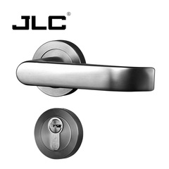 德国JLC 304不锈钢门锁欧式简约室内卧室实木门黑色钛金三件套