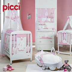 Picci意大利榉木婴儿床欧式实木宝宝床bb床多功能游戏床新生儿床