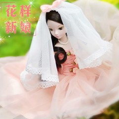 中国洋娃娃可儿娃娃浪漫婚纱9079花样新娘女孩闺蜜礼物玩具