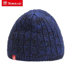 探路者2016冬季新款户外男式保暖针织羊毛滑雪帽HELE91011