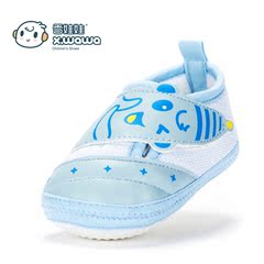 雪娃娃 宝宝学步鞋 0-1岁软底防滑婴儿鞋 卡通男女童鞋春季新款
