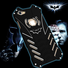 PIZU 蝙蝠侠蝙蝠车手机壳iPhone6手机套6plus外壳 金属6s黑色欧美