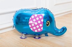 大象铝膜气球走路动物宠物婚庆气球玩具充气球儿童生日派对装饰