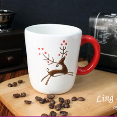 拉花咖啡杯咖啡杯套装欧式陶瓷卡布奇诺星巴克咖啡杯子马克杯包邮