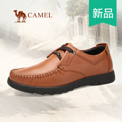 Camel 骆驼男鞋 英伦风日常休闲皮鞋 2016春季新品真皮男士鞋子