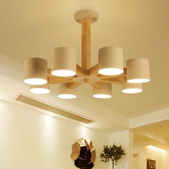 北欧吊灯创意个性卧室灯铁艺实木宜家灯办公室工业日式灯具客厅灯