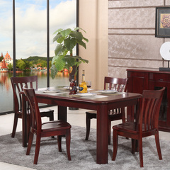 餐桌实木水曲柳1.3米1.4M1.5M米吃饭桌子水曲柳餐椅一桌四椅特价