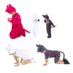 圣诞节儿童成人动物表演演出服装猫和老鼠舞台舞蹈服幼儿园童话剧
