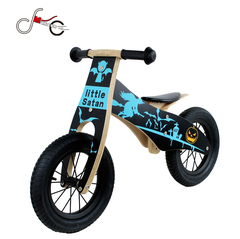 maxsun新款木质儿童平衡车木制滑行学步车德国小木车火焰车童车