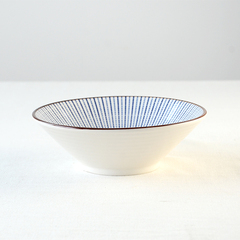 陶瓷6.9英寸斗笠碗锥形碗家用汤碗创意小号面碗沙拉碗千丝