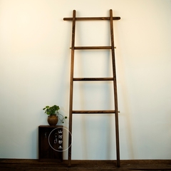 卧室落地衣帽架简约时尚 玄关浴室收纳整理 创意实木挂衣架梯子