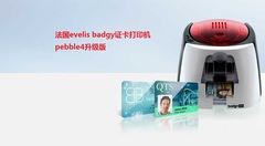 法国evolis badgy证卡打印机爱丽斯Pebble4升级版工作证健康证