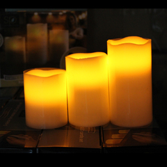 新款LED电子蜡烛灯 波浪口高仿真电子蜡烛 婚礼庆典蜡烛装饰