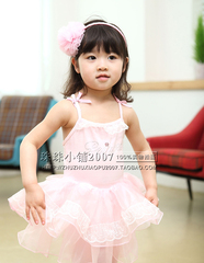 W519出口韩国儿童吊带芭蕾舞裙 儿童舞蹈裙 练功服 演出服