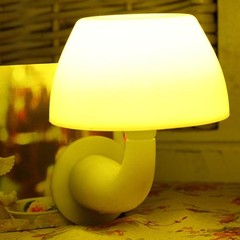 正品声控光控蘑菇小夜灯创意LED感应节能插电壁灯宝宝床头灯包邮