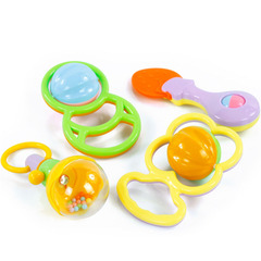 新泰阳 宝宝摇铃4件套 新生儿牙胶手摇铃组合 婴儿摇铃玩具0-1岁