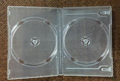 标准长方型 55克 透明软塑料 光盘盒 2碟双片CD盒DVD盒 带封皮A