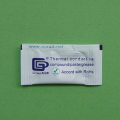 GD高导牌小袋装0.5g导热硅脂导热膏 cpu 散热硅脂 散热器 (白色)