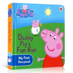 英文原版 Peppa Pig Daddy Pig's Fun Run 粉红猪小妹 儿童纸板书