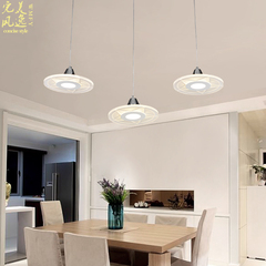餐厅吊灯三头创意led 简约现代超薄餐桌灯个性超薄长方形饭厅灯具