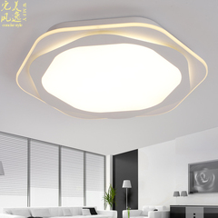 几何卧室灯 调光创意LED吸顶灯温馨书房灯现代简约遥控小客厅灯具