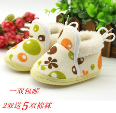 宝宝棉鞋冬加绒加厚婴儿鞋0-1岁软底学步鞋3-4-5-6-8-9-10-12个月