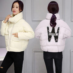 冬季孕妇新款韩版棉衣女短款纯色面包服外套大码修身加厚羽绒棉服
