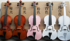 成人儿童小提琴 初学者小提琴 彩色小提琴 套餐包邮