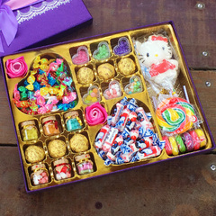 手工切片大白兔奶糖巧克力漂流瓶棒棒糖礼盒情人节男女友生日礼物