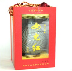 绍兴黄酒 女儿红 十二年陈酿花雕酒 碎瓷红木礼盒 3000ml  包运费