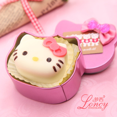 Loncy喜糖成品 MM可爱KT猫白巧克力 进口零食品单盒装5味夹心可选