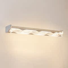 3D新款波浪纹镜前灯LED浴室灯卫生间防水创意壁灯镜柜灯现代简约