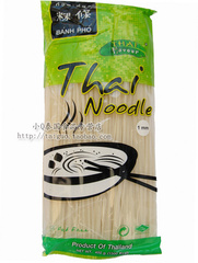 小Q泰国进口食品 香米干米粉河粉400g稞条Thai Noodle（宽1mm