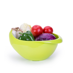 FASOLA厨房蔬菜沥水篮加厚水果清洗收纳筐厨房淘米器长方形洗菜篮