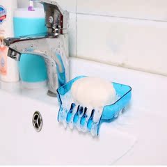 强力吸盘沥水肥皂盒创意时尚浴室卫生间日用浴室肥皂架塑料香皂盒