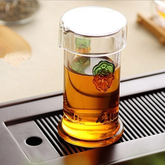 耐热玻璃小茶壶红茶杯透明带过滤红茶泡茶器双耳红茶花草茶壶加厚