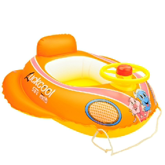 特价盈泰游泳圈儿童坐圈宝宝浮圈婴幼儿坐艇加大加厚腋下汽车座艇