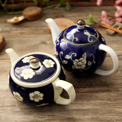 景德镇陶瓷小茶壶单壶耐高温冷热水茶壶带不锈钢过滤网花茶茶壶