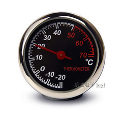 车载时钟 车用温度计 汽车电子表家用湿度计 石英钟表 耐高温低温