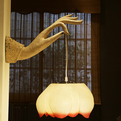 仿古创意新中式复古壁灯装饰艺术灯具客厅卧室过道阳台灯佛手壁灯