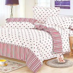纯棉斜纹印花床单睡单被单可配被套枕套床笠 需单拍 全棉布加厚