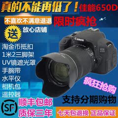 专业入门单反佳能EOS 650D 750D 550D数码相机 600D套机18-55mm