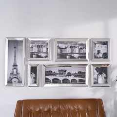 照片墙相框墙创意组客厅简约欧式现代背景墙送礼装饰画镜面家具