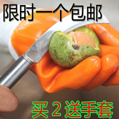包邮取青皮核桃皮刀不锈钢户外弯刀小弯刀便携水果刀菠萝甘蔗去皮