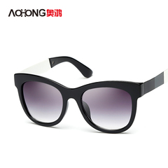 新款大框太阳镜 明星款时尚太阳眼镜 特色烤漆拼色镜腿墨镜 XL222
