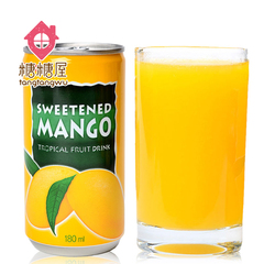 【糖糖屋】 韩国进口零食品/饮料 乐天芒果汁180（207）ml