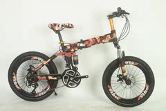 凤凰儿童山地车自行车20寸减震变速双碟刹7-8-9-10岁大童学生折叠
